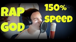 quotRap Godquot Fast Rap  Trying 150 Speed quotcoverquot [upl. by Tehr850]