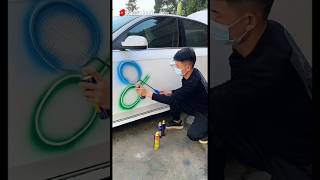 Car Modifi with sprey 😰😩  New Viral Gadgets Smart Appliances Kitchen Utensils shorts gadgets [upl. by Malliw918]