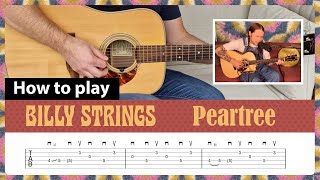 How to play quotPeartreequot  Billy Strings  Guitar Lesson with Tab [upl. by Ramona]