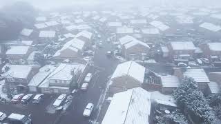 DRONE FOOTAGE SEVERE SNOW IN HERTFORDSHIRE ENGLAND UK 19NOV2024 [upl. by Ymac94]