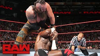 Apollo Crews vs Braun Strowman Raw July 3 2017 [upl. by Llemmart88]