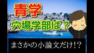 青山学院大学で１番入りやすい学部は？小論文だけ？ [upl. by Loseff]