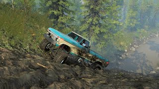 We try SnowRunner  Making the best mudding truck with mods  We get stuck in mud [upl. by Hannavas]