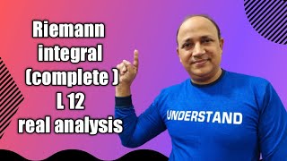 Riemann integral L 12 Riemann integration real analysis in hindi [upl. by Leclair106]