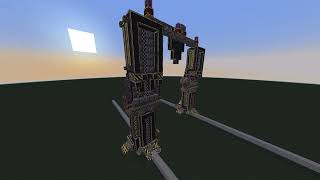 Minecraft Create Mod 40K Titan progress [upl. by Ellehcem]