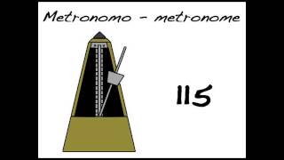 Metronome 115 bpm  Metrónomo 115 bpm [upl. by Anehsat15]