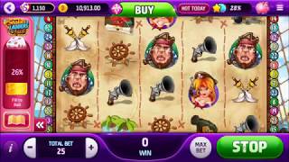 SLOTOMATEY SLOT  pirate themed video slot machine  Slotomania Facebook Game [upl. by Ljoka]