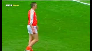 OISIN MCCONVILLE MISSES PENALTY THAT ALMOST COST ARMAGH THEIR ONLY EVER ALL IRELAND WIN V KERRY 2002 [upl. by Maidel]