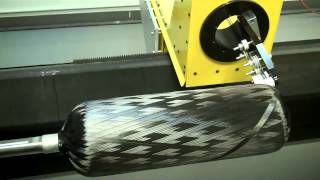 TCR Composites Towpreg Winding Demo [upl. by Perseus]