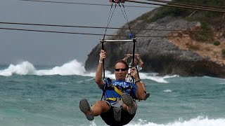 Dragons Breath Flight Zipline Labadee Haiti [upl. by Margaretta]