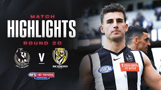 Collingwood v Richmond Highlights  Round 20 2024  AFL [upl. by Seen]