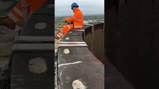 Steeplejacks chilling construction work powerstation chimney graft maintainace life job [upl. by Cordell]