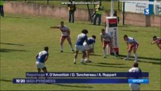 Reportage TO XIII v Hull KR 1920 France 3 MidiPyrénées 17042017 [upl. by Nonahs]