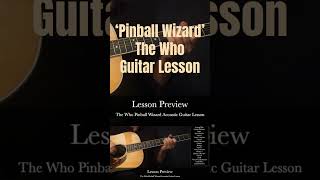 Pinball Wizard The Who Acoustic Guitar Lesson [upl. by Strong645]