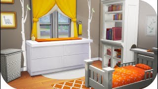 THE SIMS 4  CITY LIVING  SPEED BUILD— CLEMS ROOM 🍊 [upl. by Schwartz]