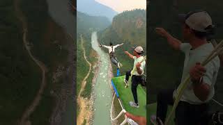 Bungy In Nepal bungee bungeejumping jumping adventure trending viral bungy shorts [upl. by Kaycee]