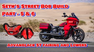 Installing Advanblack ST Fairing and Lowers on Seth’s Street Bob [upl. by Ecital]