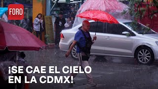 Activan alerta naranja por fuertes en cuatro alcaldías de la CDMX  Las Noticias [upl. by Sergu]