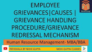 Employee Grievances in HRM  Causes amp Handling procedure of Grievances  essentials of procedure [upl. by Ynoyrb690]