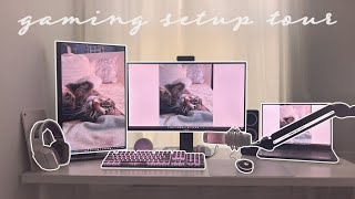 my apartment gaming set up tour [upl. by Learsi649]