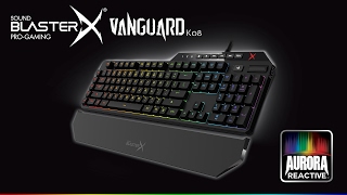 Sound BlasterX Vanguard K08 RGB Mechanical Gaming Keyboard [upl. by Wittenburg]