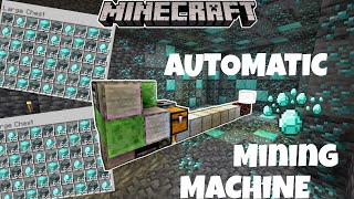 How To Make Automatic Diamond Mining Machine For Minecraft 120 PEBE [upl. by Nilson]