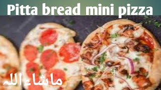 pitta bread mini pizza recipe at homepittabread minipizzarecipe pizzahomemade [upl. by Ahsiea]