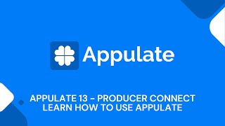 Appulate 13  Producer Connect Standard Webinar Learn How To Use Appulate [upl. by Ynattirb70]