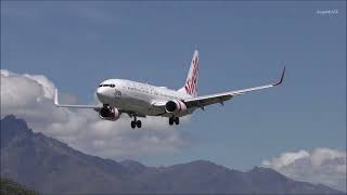 Virgin Australia Boeing 7378FE Landing Queenstown Airport [upl. by Aryk]