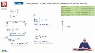 odc 22 Asymptoty funkcji  badanie przebiegu zmienności funkcji [upl. by Doy775]