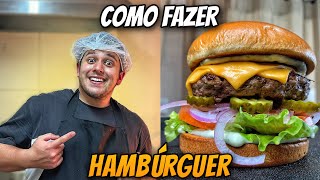 COMO FAZER HAMBURGUER SIMPLES E BEM FEITO I HAMBURGUERIA DELIVERY [upl. by Beniamino]