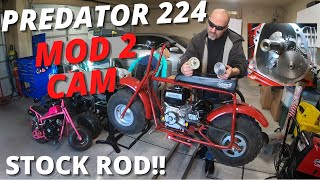 Predator 224 gets a Mod 2 cam and governor removal [upl. by Gintz]