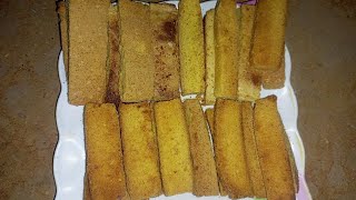 Bakeri Style Cake Rusk Ghar per Bnae Mazedar Crispy Cake Rusk [upl. by Anneres428]