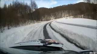 2013 BICC RALLY OF TSUMAGOI SS11 炭山加勢組コースオフ [upl. by Yromem]