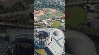 Vertical video Strasbourg France  European Parliament Government agency Summer day Aerial View [upl. by Khudari446]