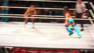 Eve amp Beth Phoenix vs Bellas Twins Bercy 2012 [upl. by Dorisa]