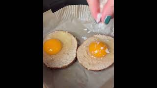 Air Fryer Egg Bagels For Healthy Breakfast 🍳🥯 airfryer eggbagels healthybreakfast keto shorts [upl. by Odine]