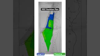 1937 Partition Plan history israel map palestine shorts [upl. by Beetner]