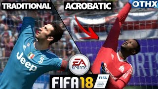 FIFA 18  Acrobatic vs Traditional GK Save Styles  Do They Make a Difference 1080p 60fps Onnethox [upl. by Kort]