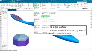 NXSurfaceModeling  NSided Surface  NSided Surface in NX  nxtutorials  NX CAD  Cad2liv [upl. by Margarete]