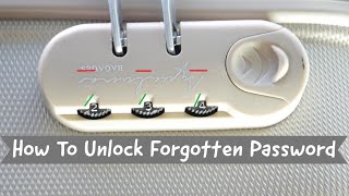 How To Easy Unlock Forgotten Suitcase Lock password DIY [upl. by Anitsirhc]