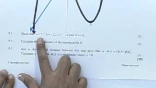 Matric revision Maths Calculus 35 Question 91 Supplementary 2012 [upl. by Etan]