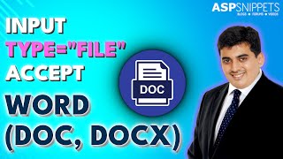 INPUT typefile accept Word Documents in HTML [upl. by Yanehc371]