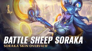 Wild Rift  Battle Sheep Soraka Skin Overview [upl. by Nileek]