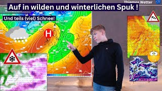 Bald wechselhafte Zeiten SchneeRegen amp Sturm Viel Schnee ECMWF Wettervorhersage 051281224 [upl. by Whiffen]