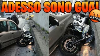 HO DISTRUTTO IL CB 650F IN UN FOSSOFACCIO CAUSA AL COMUNE DI NAPOLI CHE È SENZA ASSICURAZIONE [upl. by Cornelie]