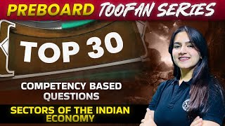 CBSE Class 10 Economics Chapter 2  Sectors of the Indian Economy Top 30 Competency Based Questions [upl. by Tecu]