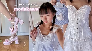 MODAKAWA tryon amp review kawaii pretty aesthetic fashion etc ✧˚ ༘ ⋆｡ ˚ [upl. by Norven365]