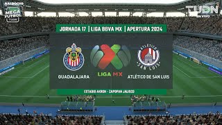 Guadalajara vs San Luis  Jornada 17 LIGA BBVA MX  APERTURA 2024  FIFA [upl. by Berkshire898]