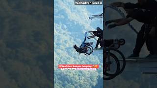 Wheelchair bungee jumping in Rishikesh 🔥💪bungeejumping bungee shortsfeed shortvideo shorts top [upl. by Walt]